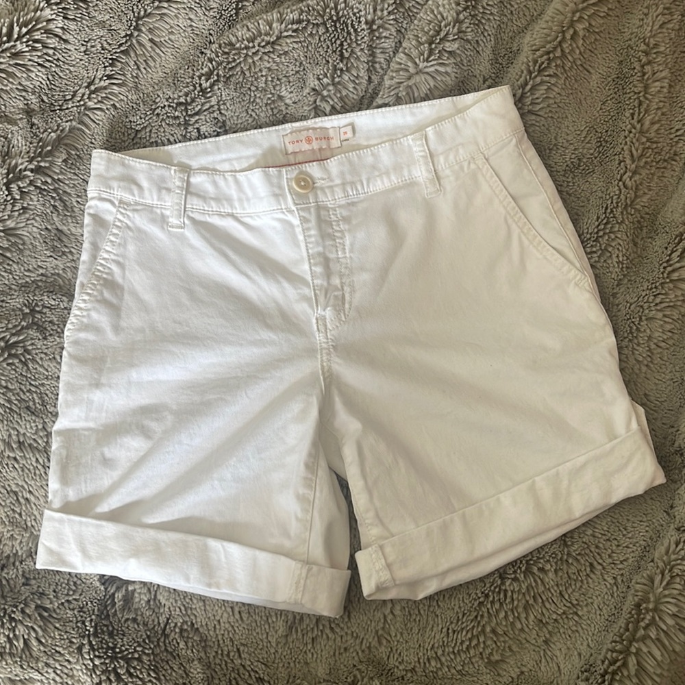 Tory Burch white shorts